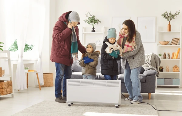 Furnace heating repair technician